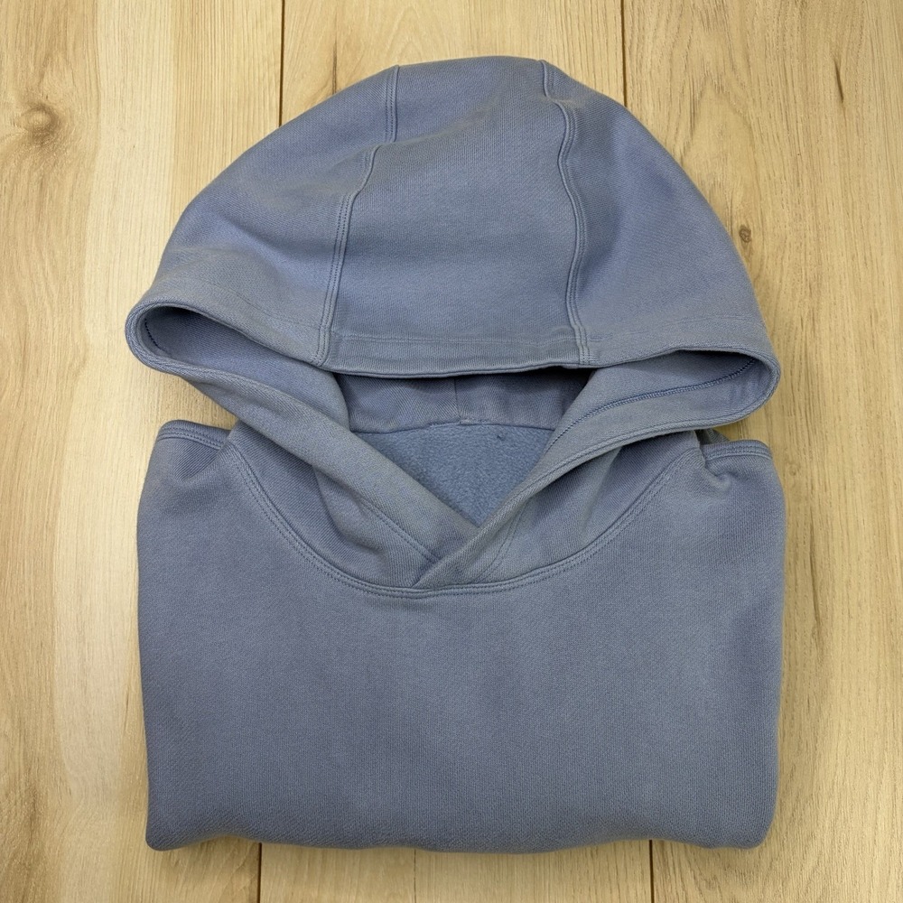 Lululemon Steady State Hoodie Mens Medium Oversized Sweater Blue Fleece